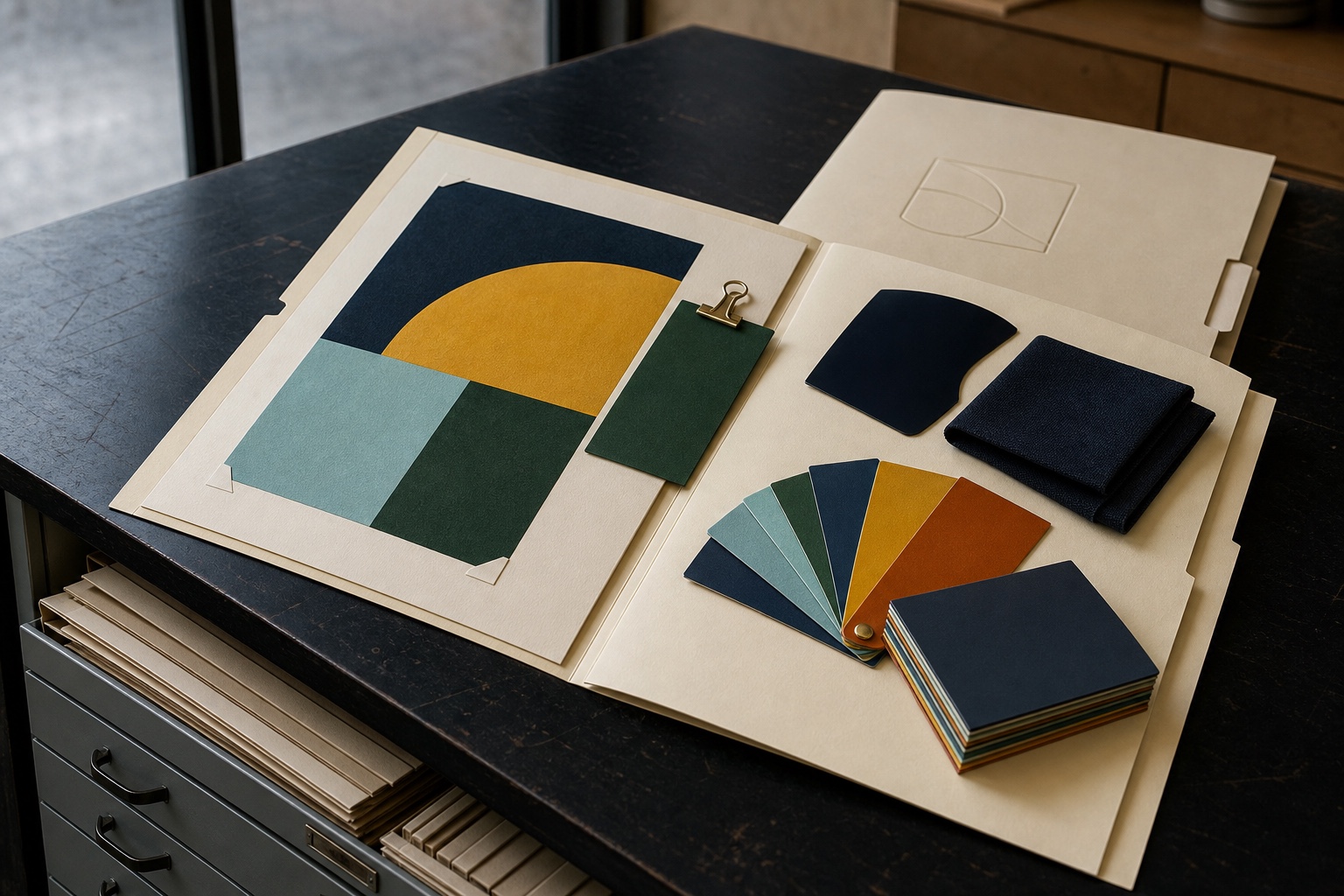 Studio concept of a coordinated print reorder
